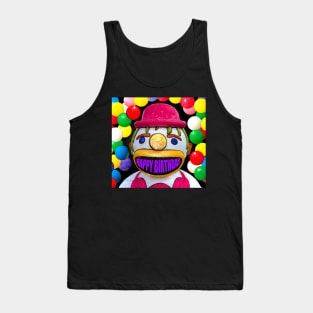 Happy birthday clown and balloons Tank Top